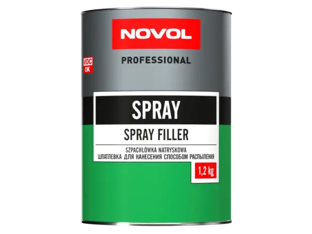 Novol Шпатлёвка жидкая SPRAY 1,2 кг.